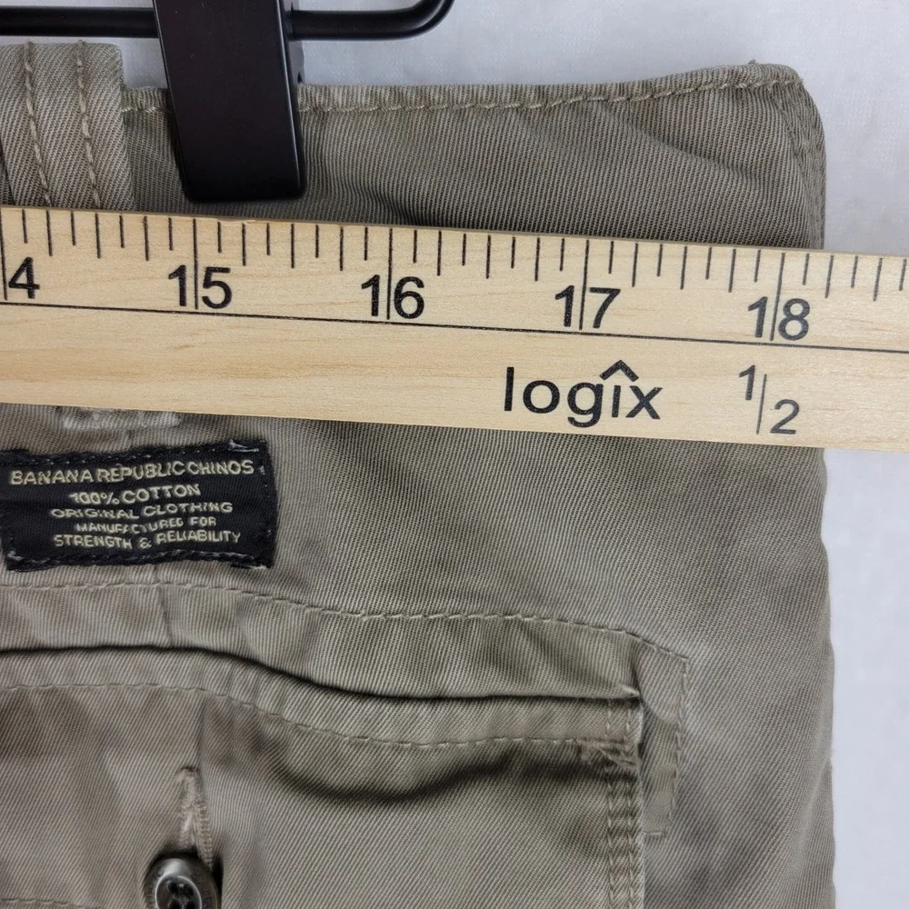 Banana Republic Vintage Chino Pants 36x30 Khaki Y2K Tan Cotton Utility Pockets‎